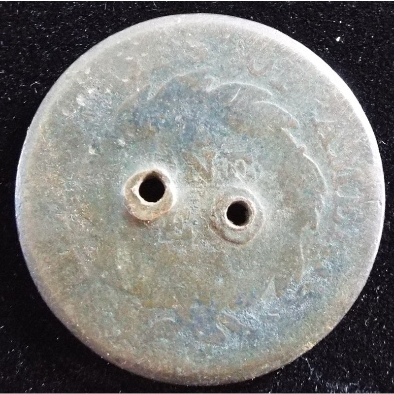 1818 Matron Head Large Cent reverse holed early U.S. copper coin