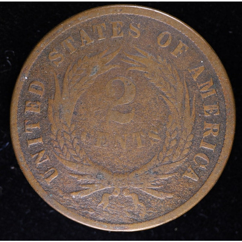 1865 Two Cent Piece Civil War Era Collector Coin