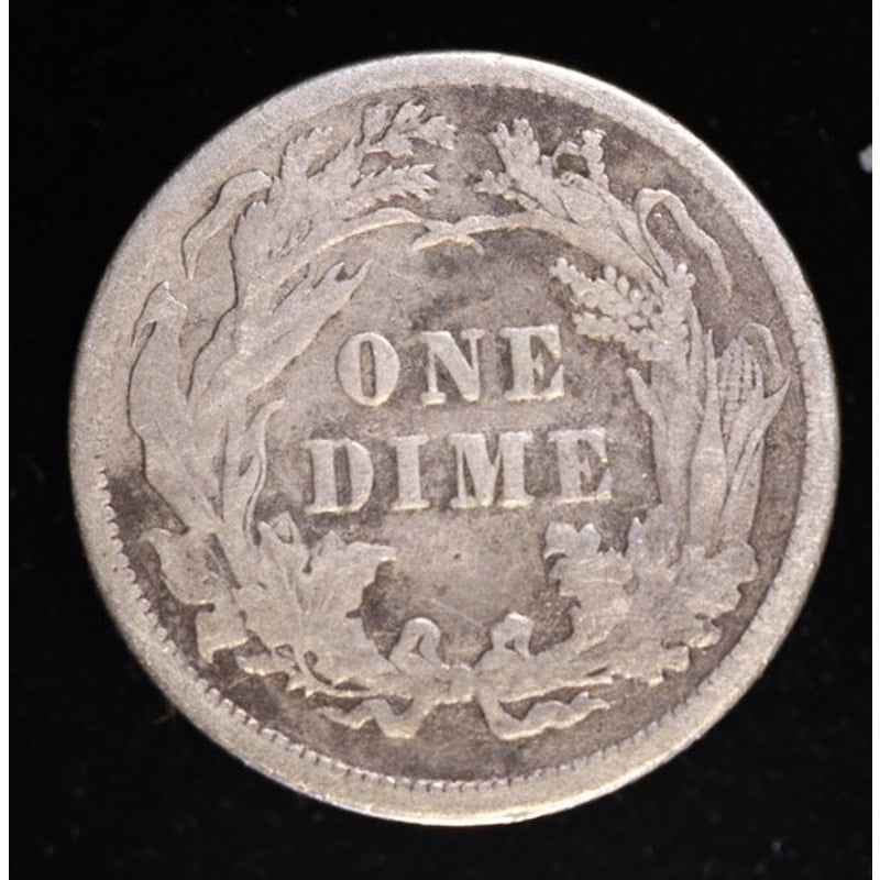 1886 Seated Liberty Dime 90 Percent Silver Coin Reverse