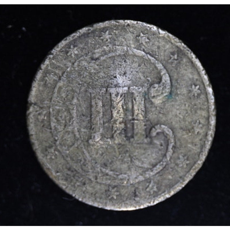 1853 Three Cent Silver Trime Type 1 US Coin