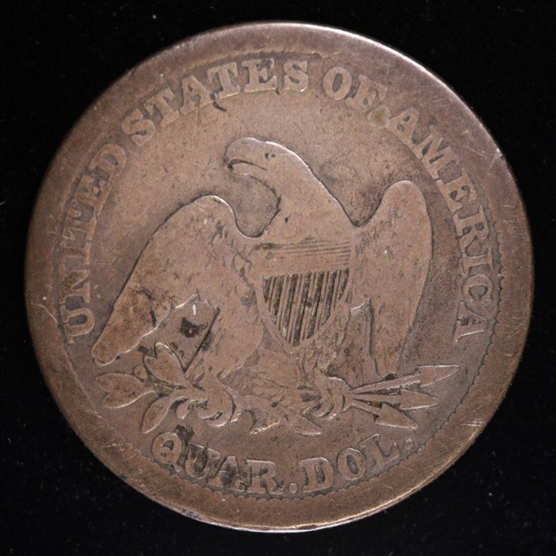1856 Seated Liberty Quarter 90 Percent Silver Coin Reverse
