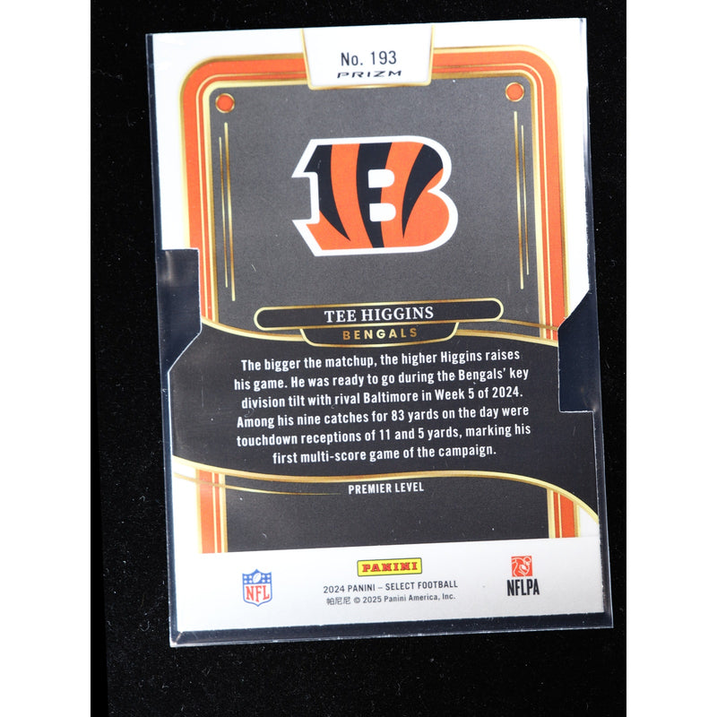 2024 Panini Select Tee Higgins #193 Silver Prizm Die-Cut Premier Level — Near Mint