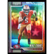 2026 Topps Flagship Mike Evans #156 Football Leather Foil front