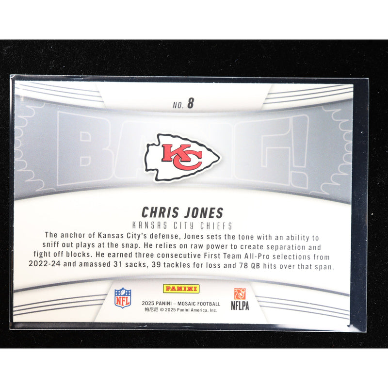 2025 Panini Mosaic Chris Jones #8 — Near Mint