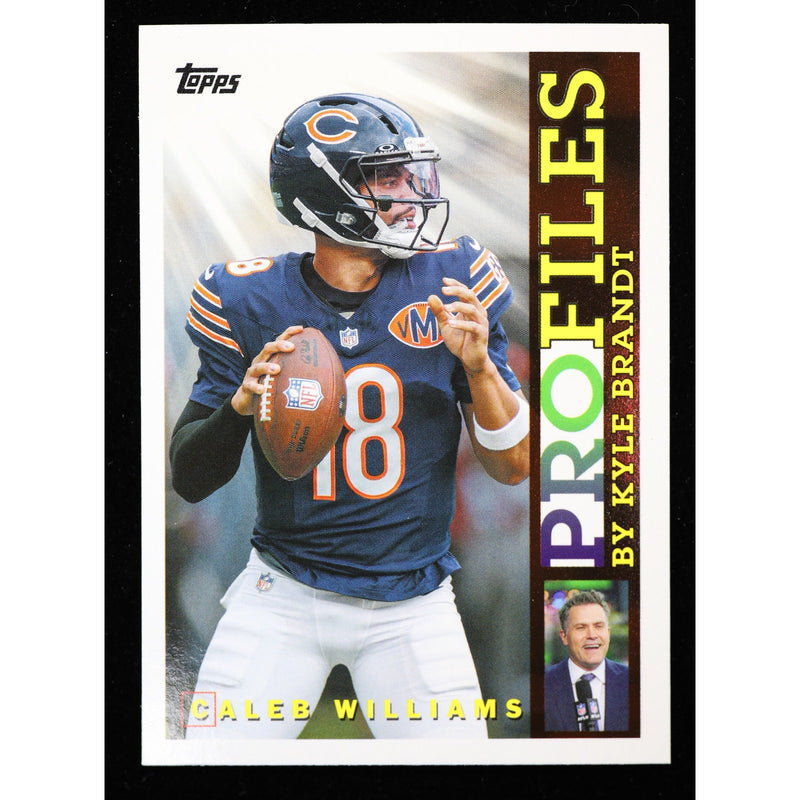 2026 Topps Flagship Caleb Williams Profiles TP-19 Bears Football front