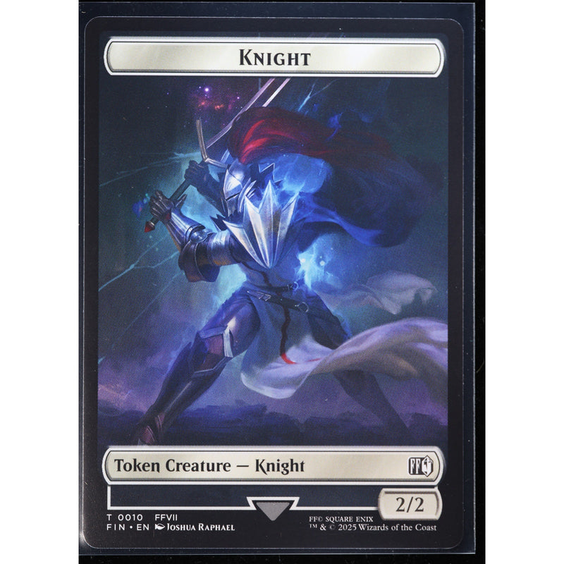 MTG Hero Knight Double Sided Token Final Fantasy Foil English NM
