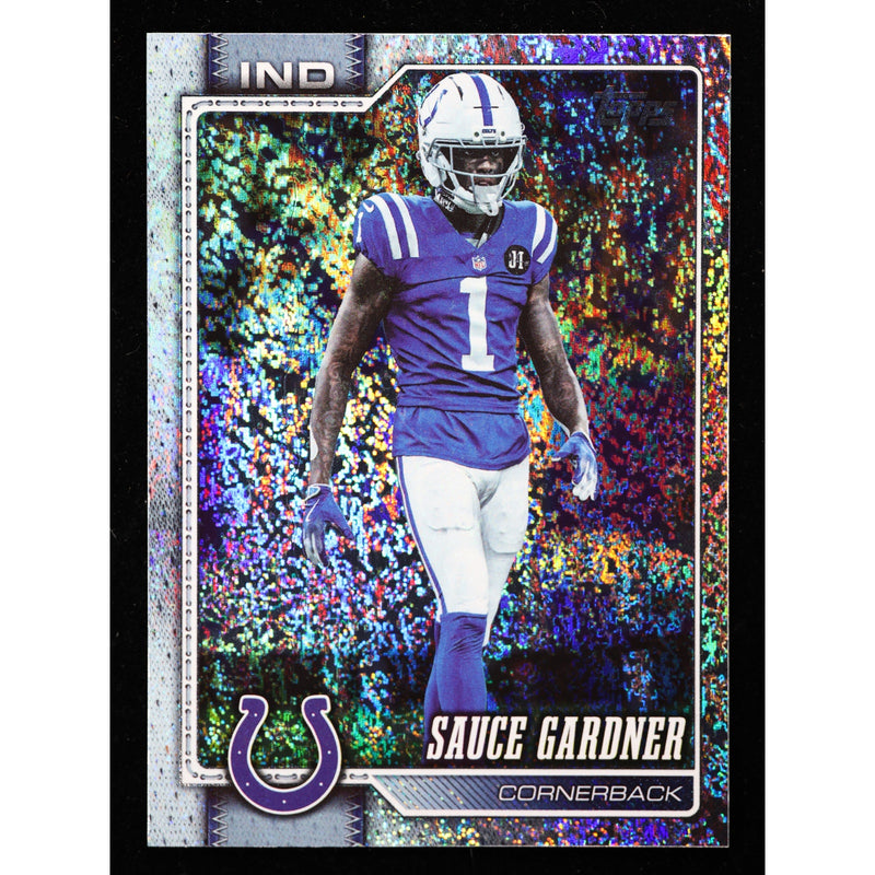 2026 Topps Flagship Sauce Gardner #161 Silver Crackle Foil Colts front