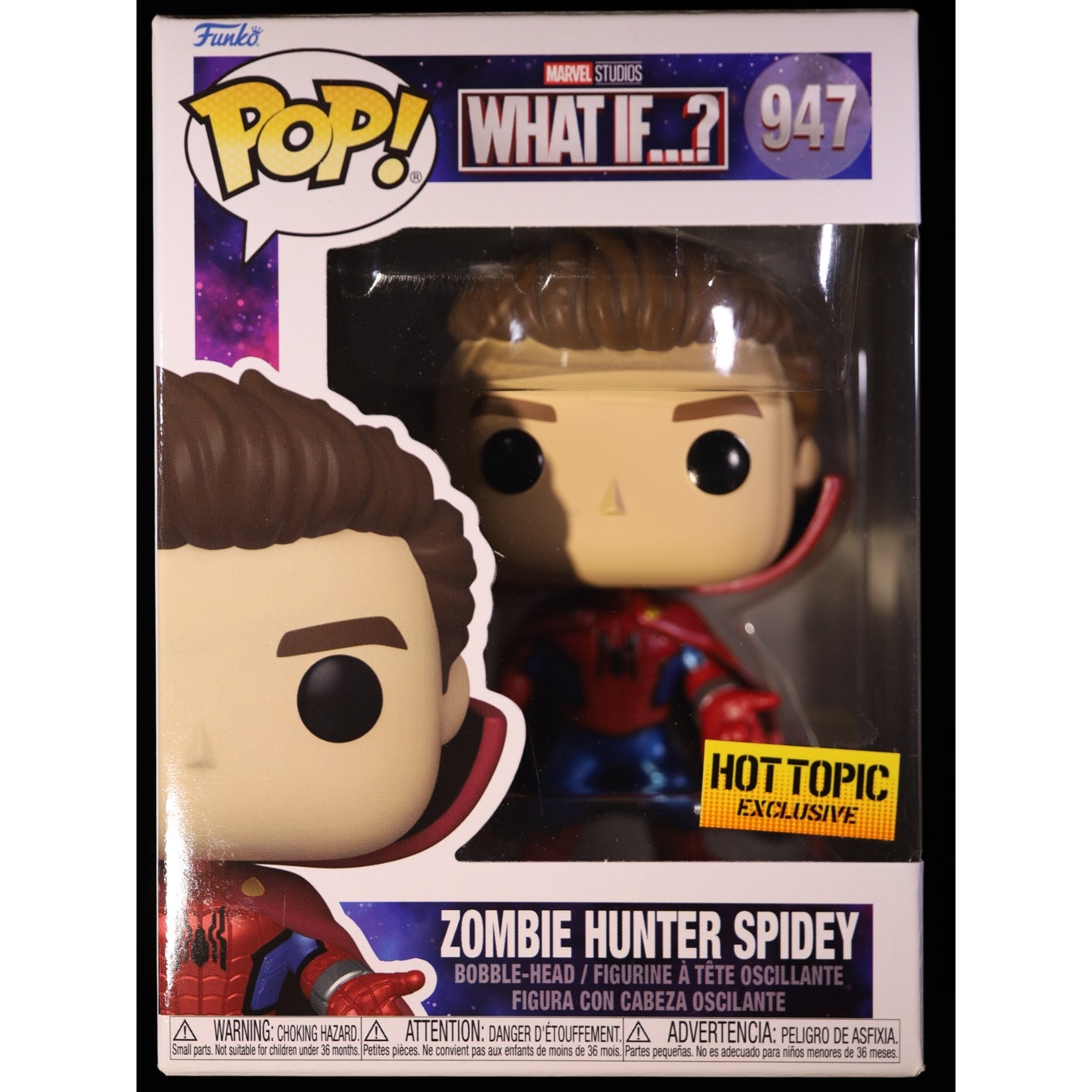 Funko Pop! Marvel What If? Zombie Hunter Spidey #947 Hot Topic Exclusive