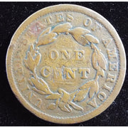 1838 Matron Head Large Cent reverse early U.S. copper coin