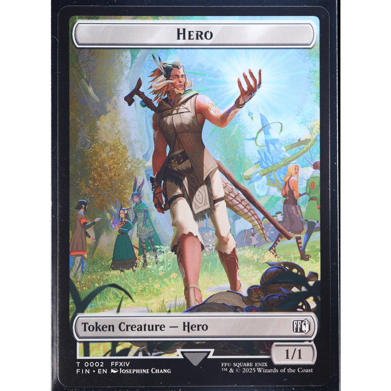 MTG Hero Food Double Sided Token Final Fantasy Foil English NM