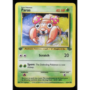 Pokémon Paras 59/64 1st Edition Jungle WOTC 1999 Near Mint front