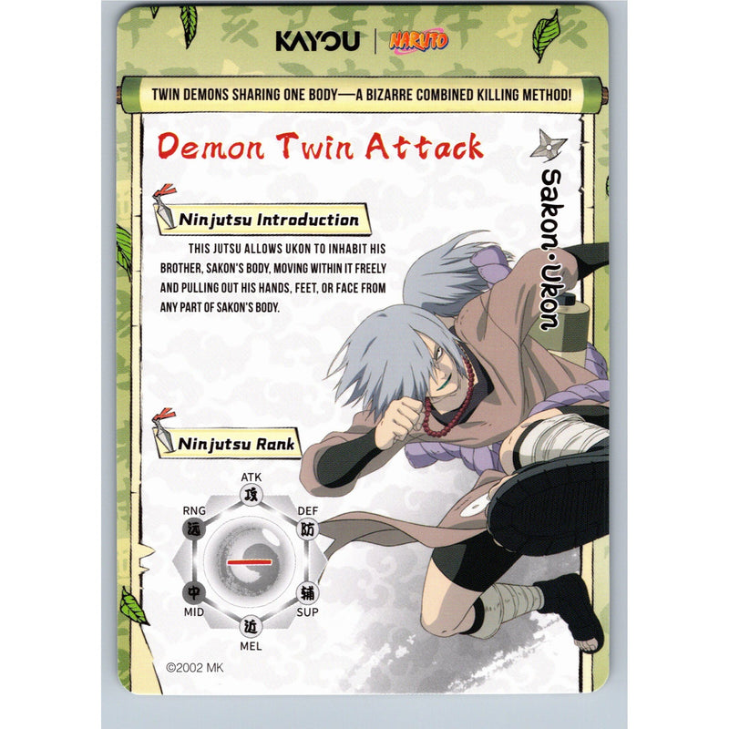 2026 Kayou Naruto Sakon/Ukon SSR NREA02-SSR-012L3 English NM