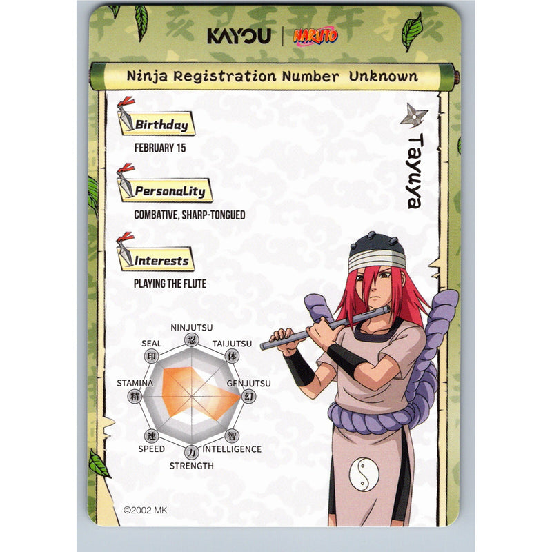 2026 Kayou Naruto Tayuya SR NREA02-SR-009L2 English NM