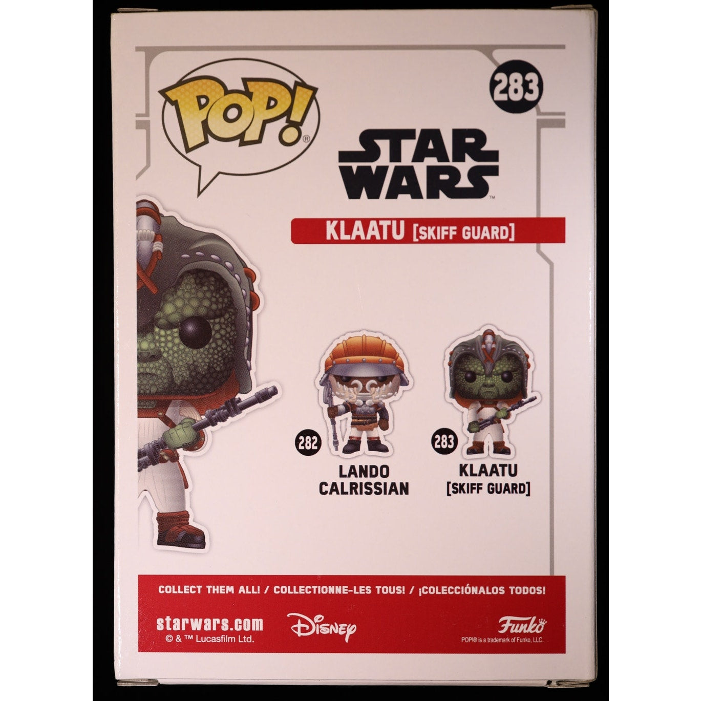 Funko Pop Star Wars Klaatu Skiff Guard #283 Smuggler's Bounty Exclusive