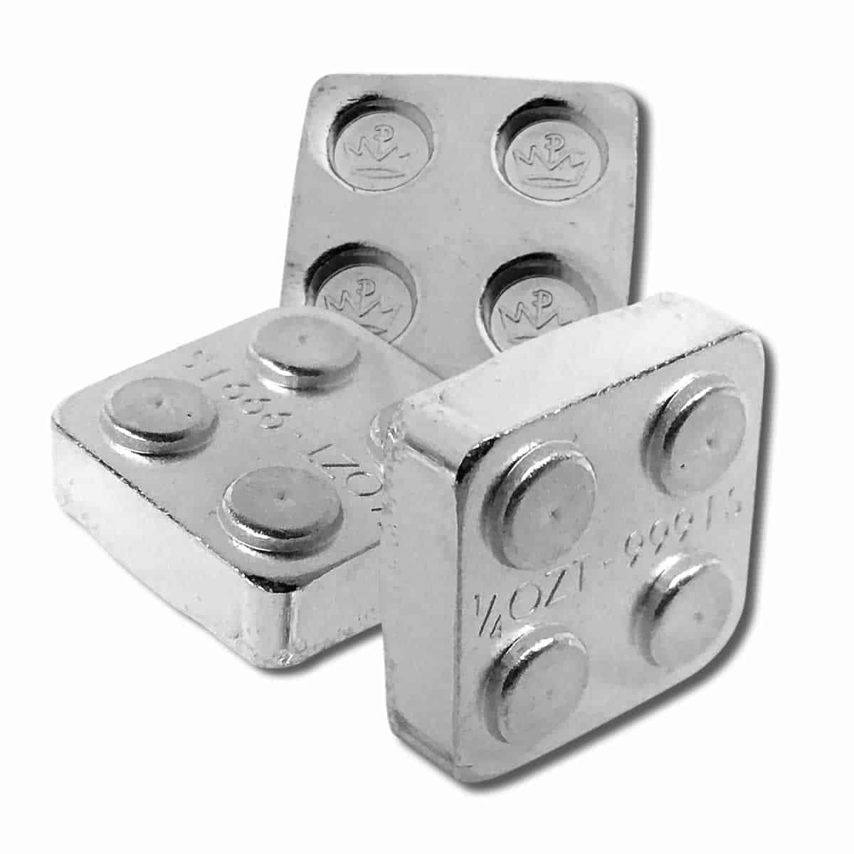 1/4 oz silver building block bar stackable fractional silver
