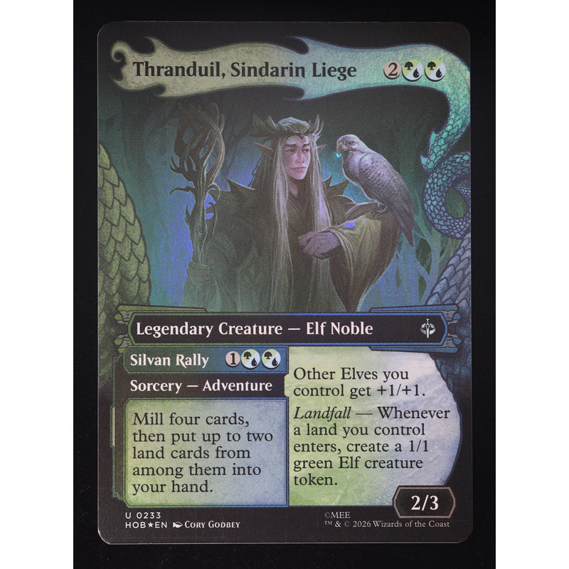 MTG Thranduil Sindarin Liege 233 Showcase Foil The Hobbit HOB – Near Mint