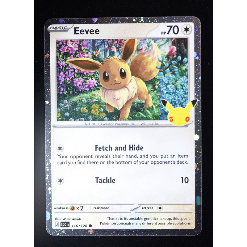 Pokemon Eevee 116/128 30th Celebration Holo English Near Mint