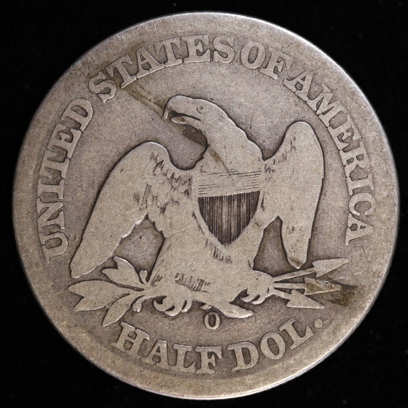 1859-O Seated Liberty Half Dollar Silver Coin Reverse