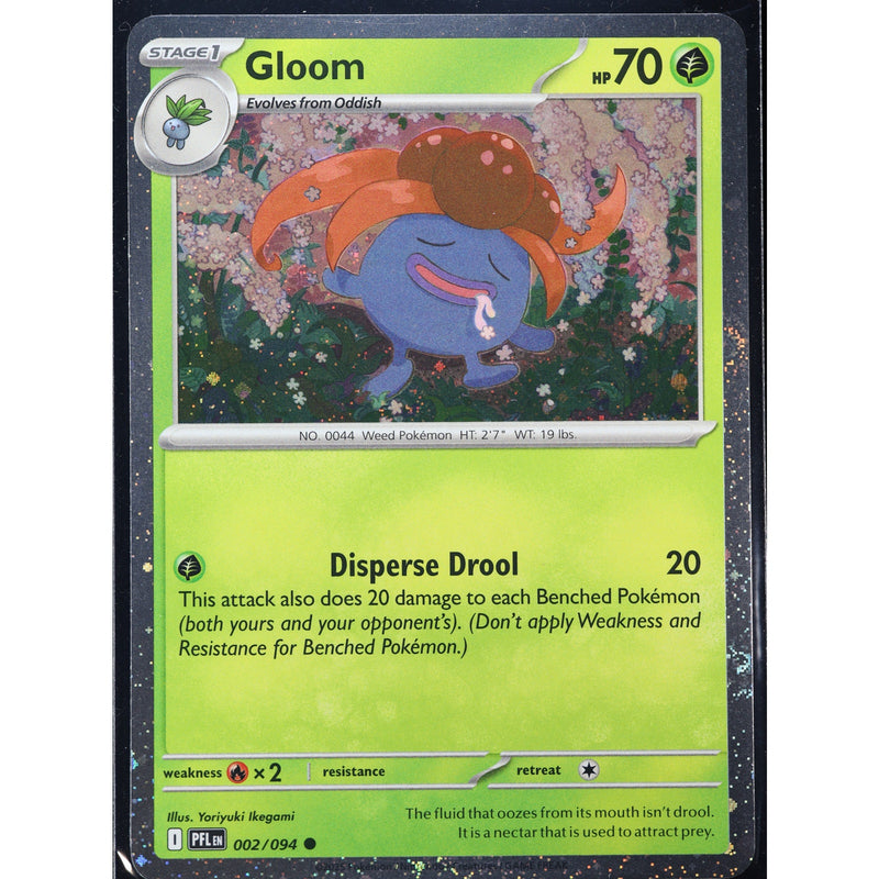 Pokemon Oddish Gloom Vileplume Phantasmal Flames Cosmos Holo Set