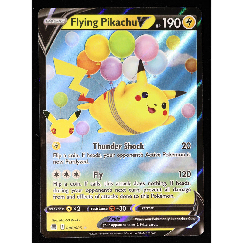 Pokemon Flying Pikachu V 006/025 Celebrations Ultra Rare Holo