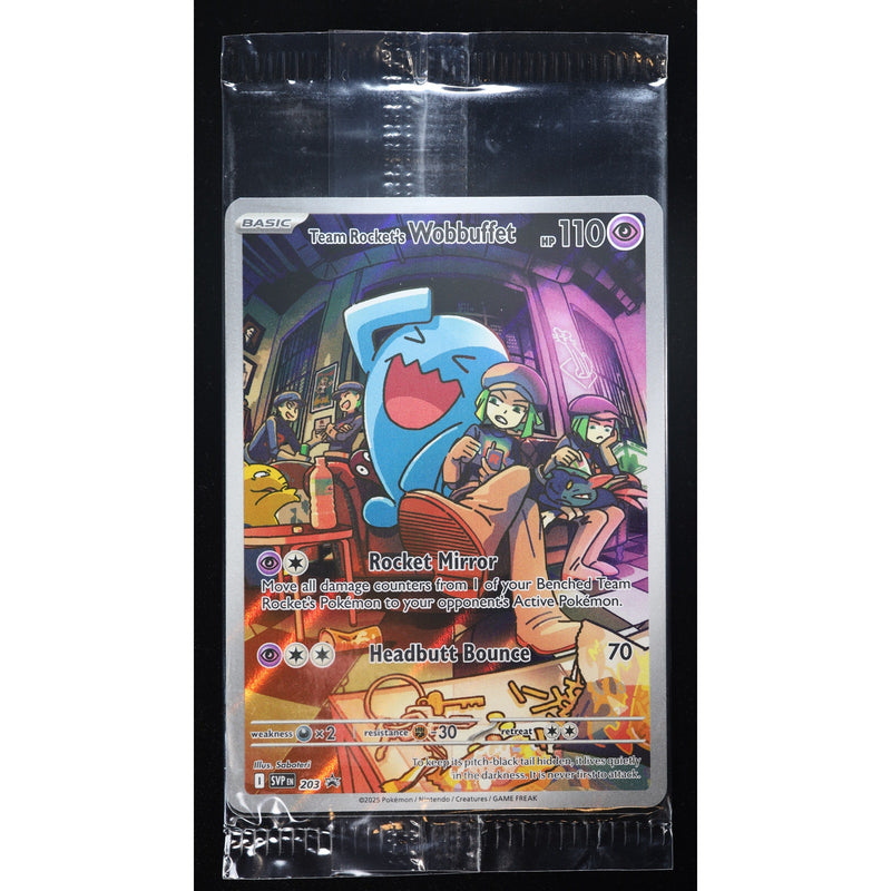Pokemon Team Rocket Wobbuffet SVP 203 Sealed Promo Destined Rivals – Factory Sealed