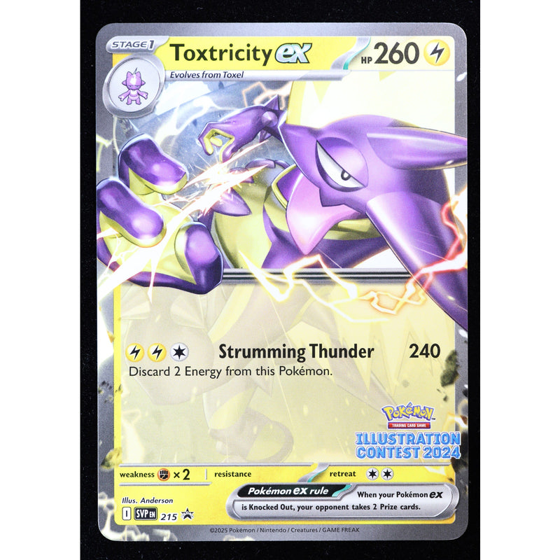 Pokemon Toxtricity ex SVP 215 Illustration Contest 2024 Promo Holo NM