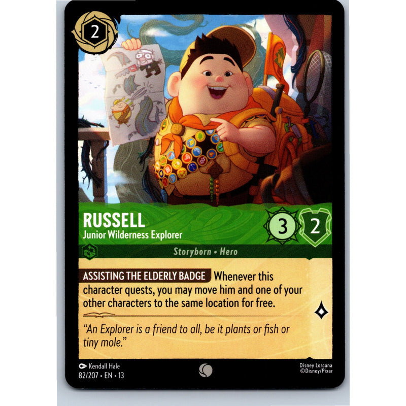 Lorcana Russell - Junior Wilderness Explorer 82/207 AOTV Common Nonfoil NM