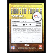 2026 Topps Flagship Von Miller Ring of Honor ROH-4 Broncos Football back