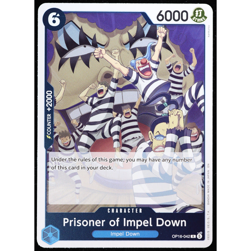 One Piece Card Game Prisoner of Impel Down OP16-042 English NM