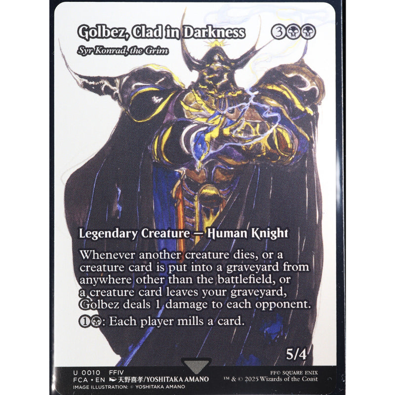 MTG Golbez Clad in Darkness Final Fantasy Foil English NM