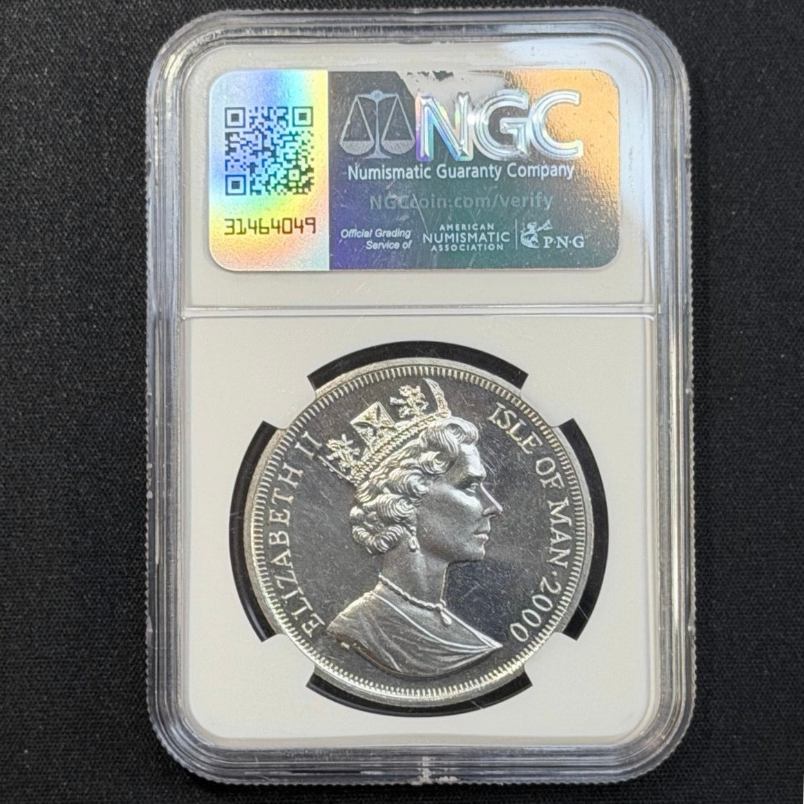 2000 Isle of Man Berlin Wall commemorative crown graded NGC MS67 copper nickel world coin Reverse