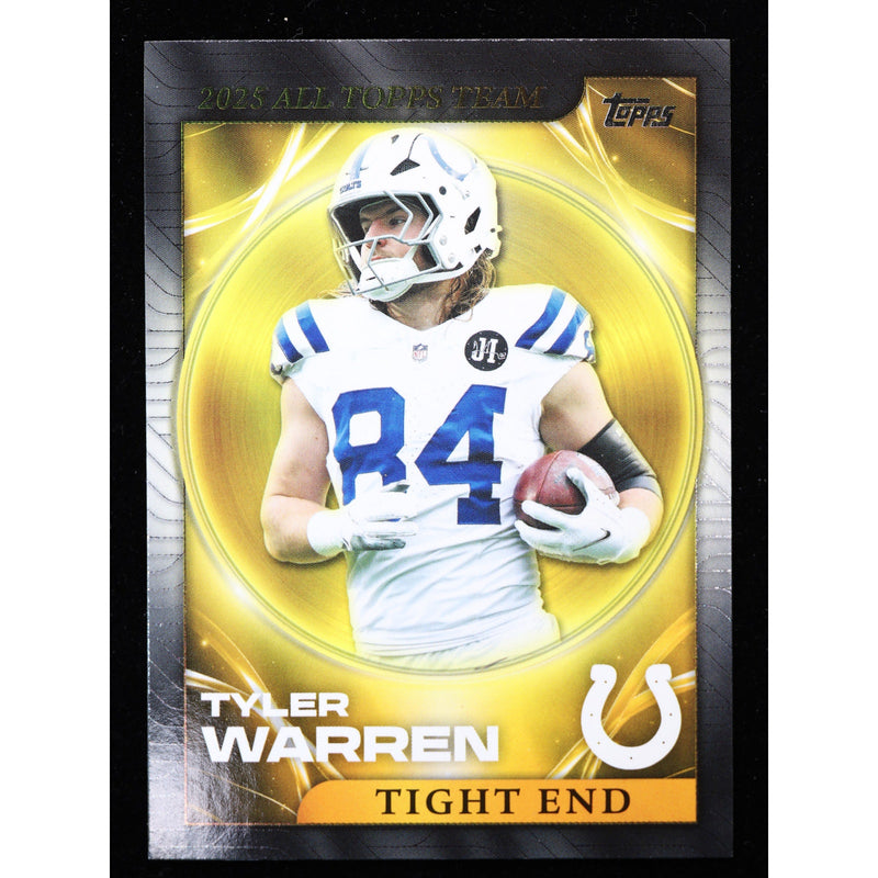 2026 Topps Flagship Tyler Warren 2025 All Topps Team 25ATT-2 Football front