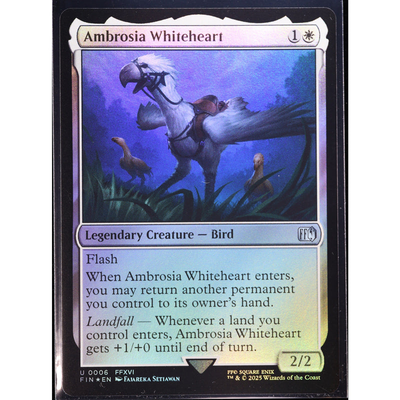 MTG Ambrosia Whiteheart Final Fantasy Foil English NM