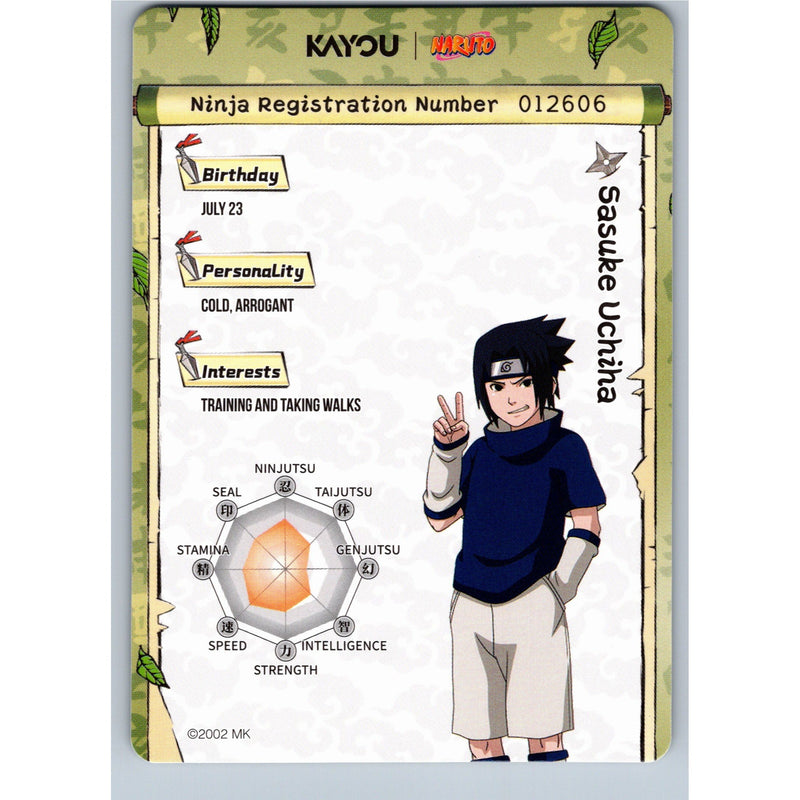2026 Kayou Naruto Sasuke Uchiha SR NREA02-SR-016L2 English NM