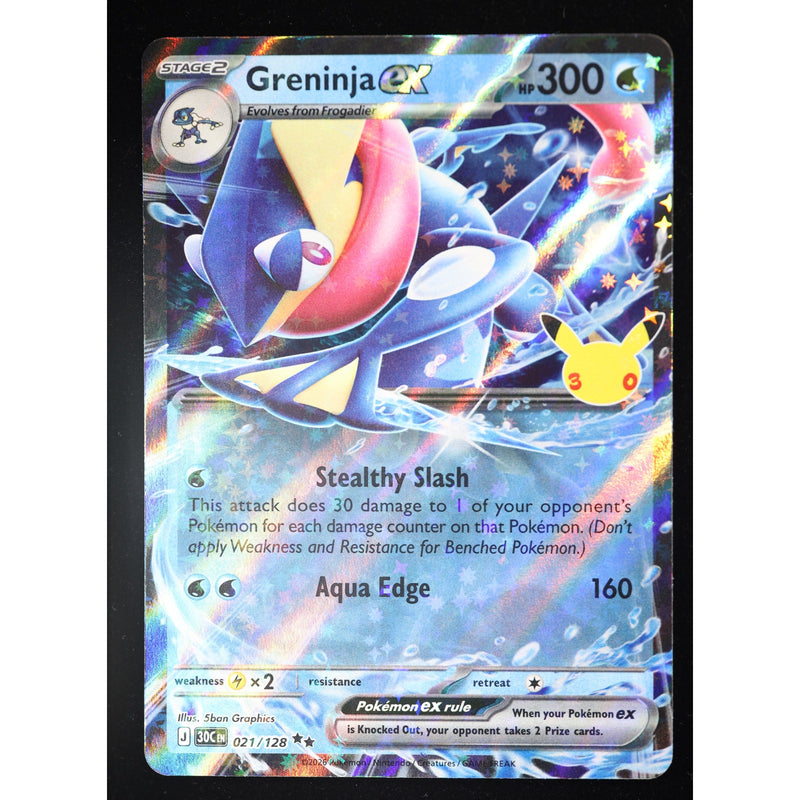 Pokemon Greninja ex 021/128 Double Rare 30th Celebration Holo English NM