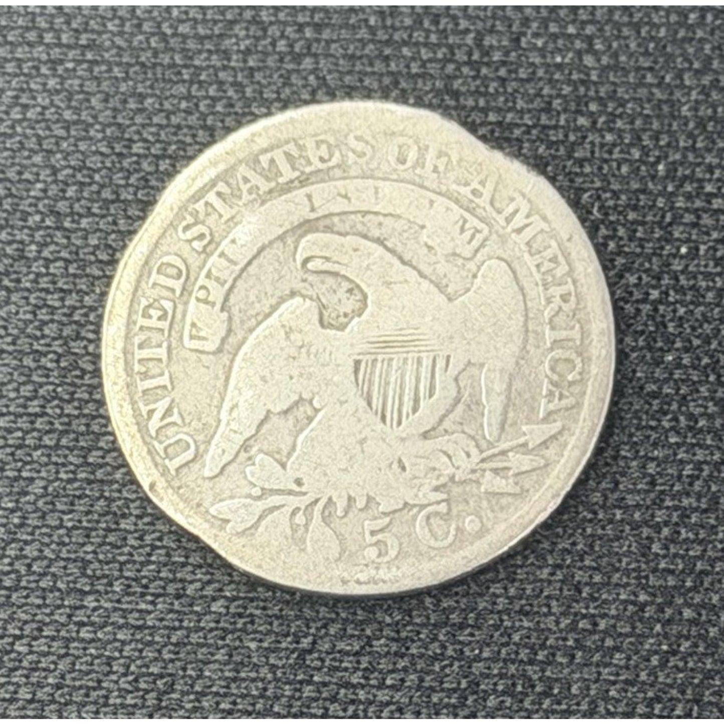 1837 Capped Bust Half Dime Reverse