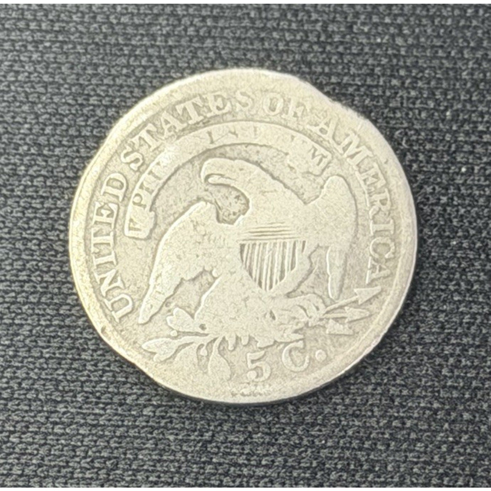 1837 Capped Bust Half Dime Reverse