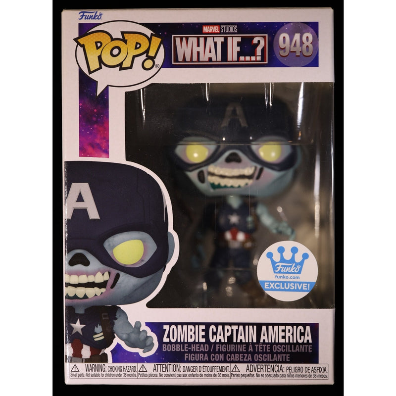 Funko Pop Marvel What If Zombie Captain America #948 Funko Exclusive