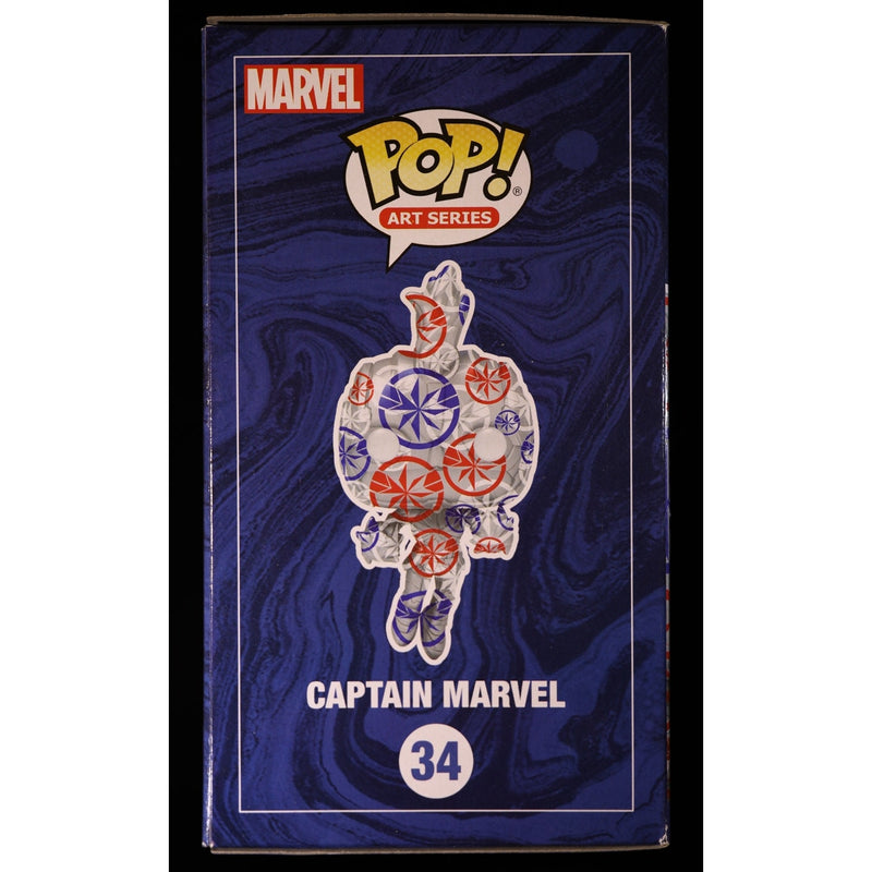 Funko Pop Art Series Captain Marvel #34 Target Exclusive w/ Protector