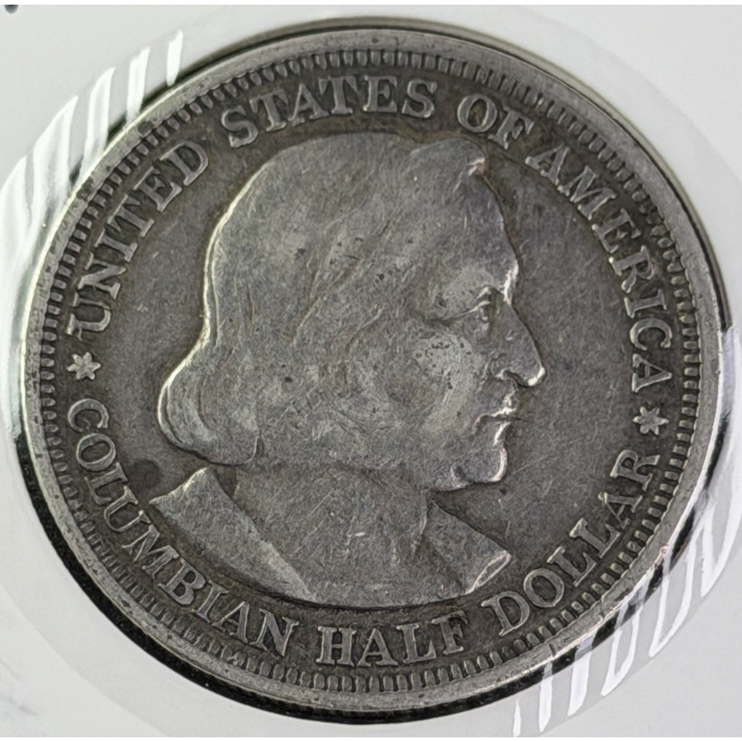 1893 Columbian Exposition Half Dollar obverse Columbus portrait