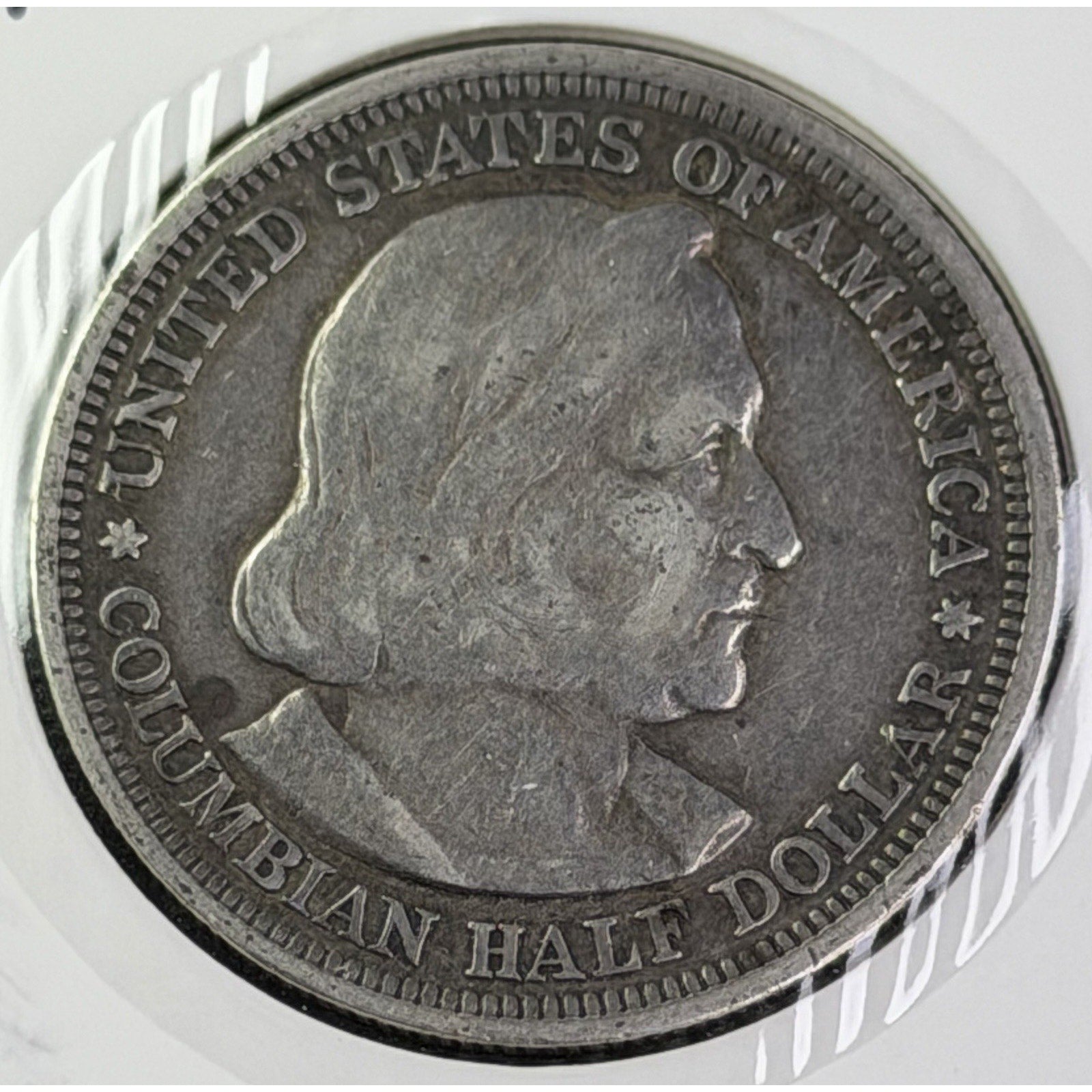 1893 Columbian Exposition Half Dollar obverse Columbus portrait