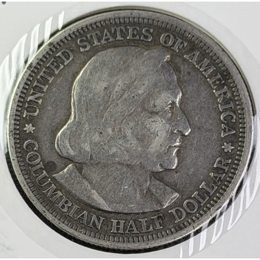 1893 Columbian Exposition Half Dollar obverse Columbus portrait