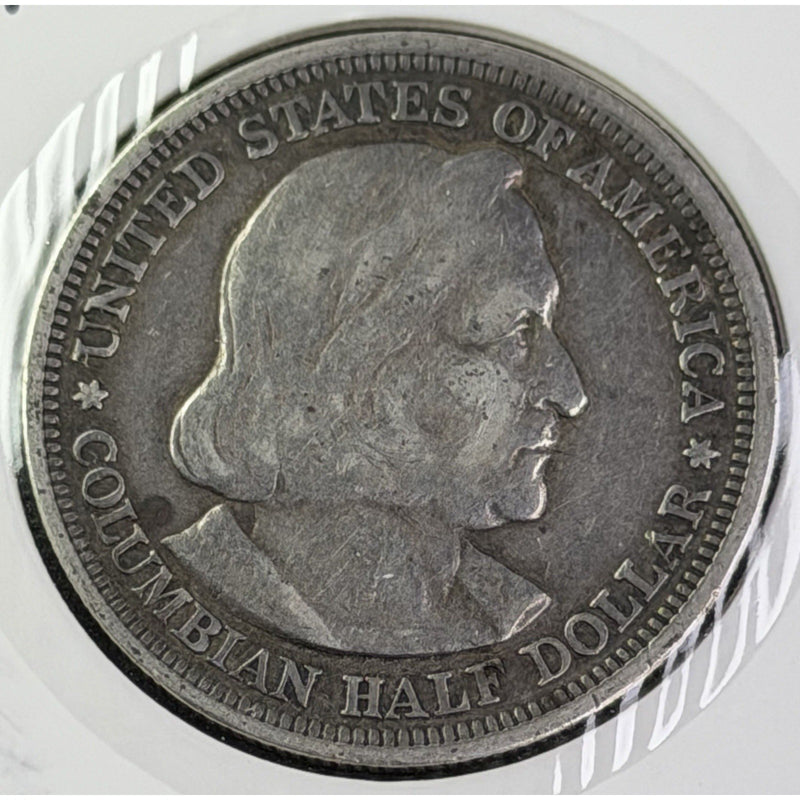1893 Columbian Exposition Half Dollar obverse Columbus portrait