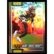2026 Topps Flagship Jacory Croskey-Merritt #197 Football Leather Foil front