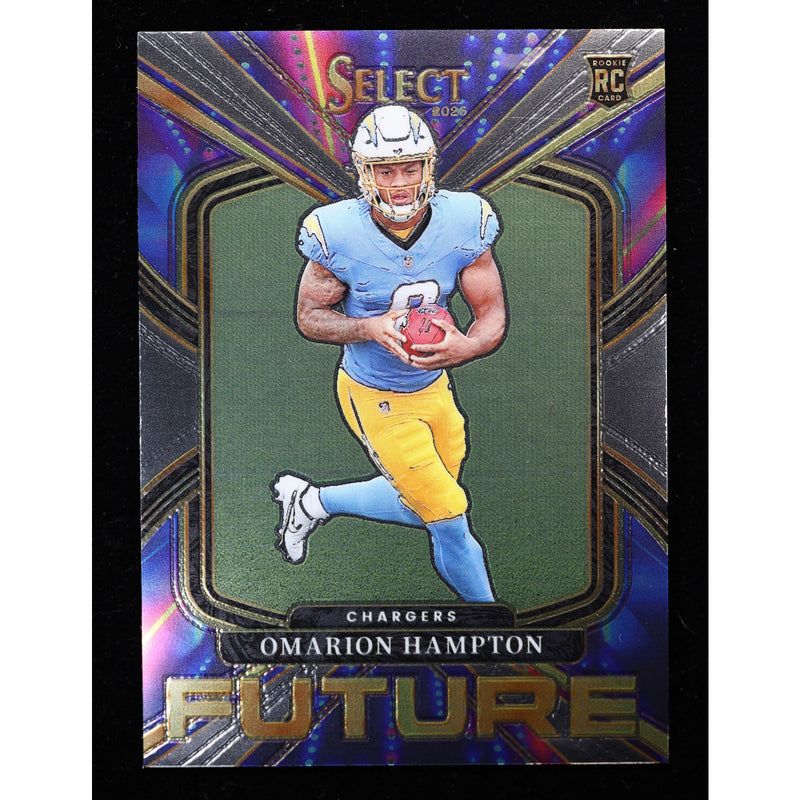 2025 Panini Select Future Omarion Hampton RC #13 Football Card front