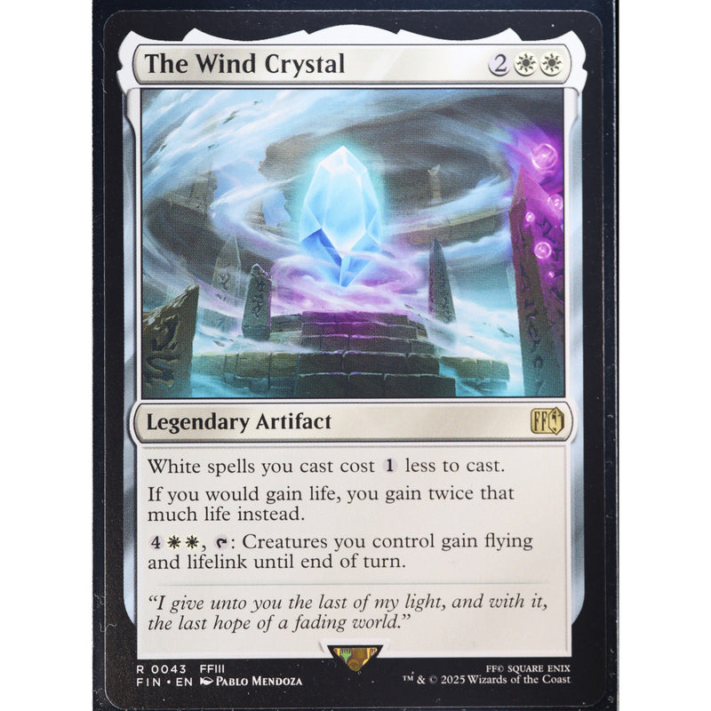 MTG The Wind Crystal Final Fantasy Foil English NM