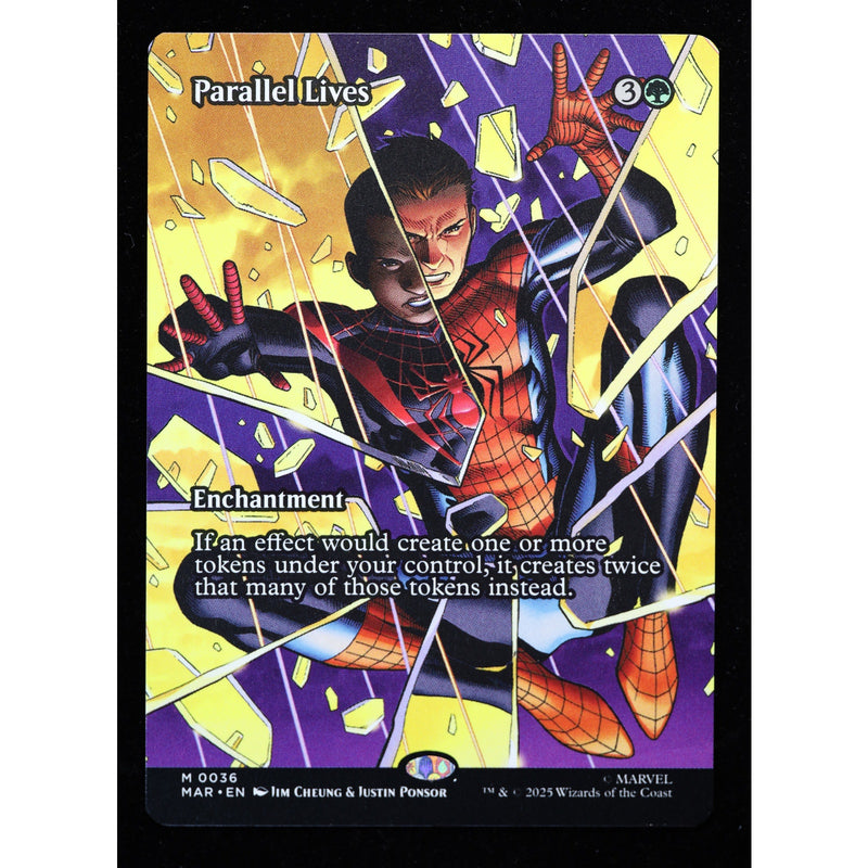 Parallel Lives 0036 MAR borderless source material Magic: The Gathering card, front view, Near Mint nonfoil.