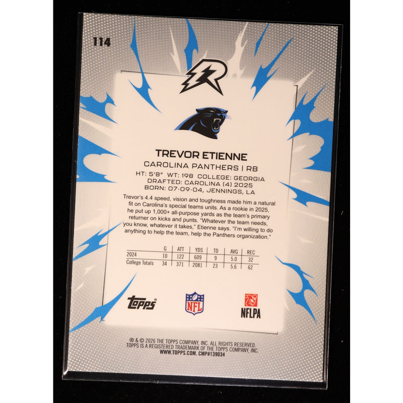 2025 Topps Resurgence Trevor Etienne RC #114 — Near Mint