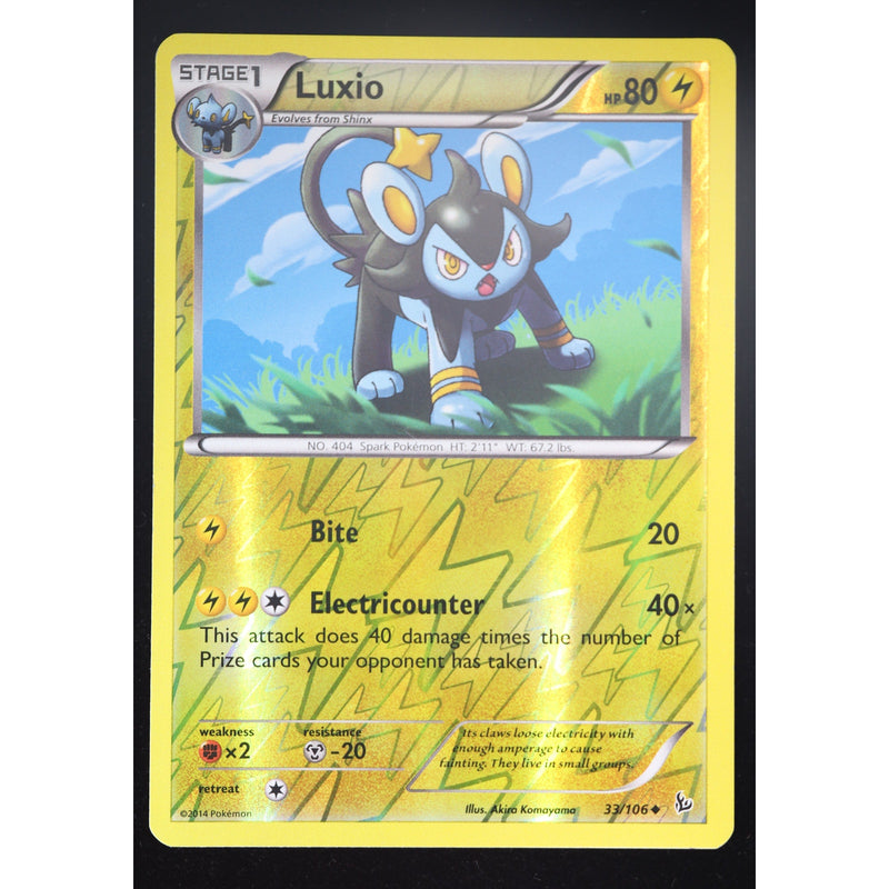 Pokemon Luxio 33/106 Flashfire Reverse Holo English NM