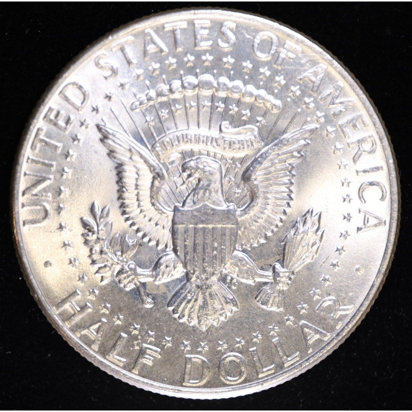 1964 Kennedy Half Dollar 90 Percent Silver BU Coin Reverse